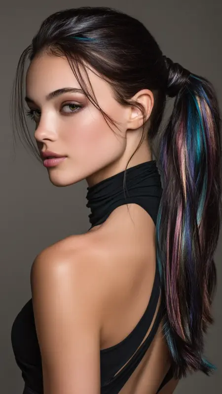 Enchanting Prism: The Kaleidoscope Ponytail - Prism Hair