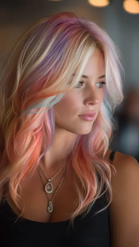 Enchanting Waves of Pastel Prism Hair - Prism Hair