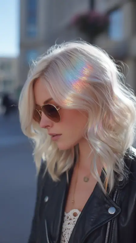 Enchanting Kaleidoscope Waves - Prism Hair
