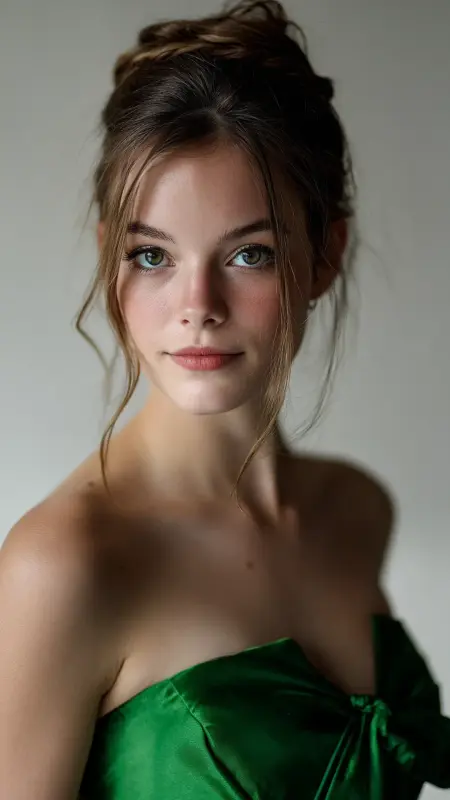Whimsical Updo with Cascading Tendrils - Prom Hairstyles for Strapless Dresses