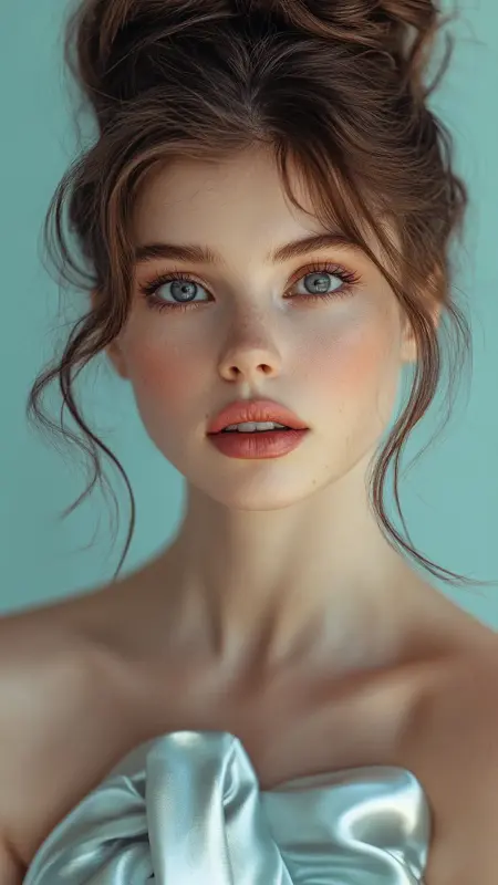 Enchanting Whirl of Elegance - Prom Hairstyles for Strapless Dresses