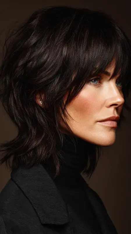 Razor-Cut Shag - Shaggy Hairstyles For Women Over 50