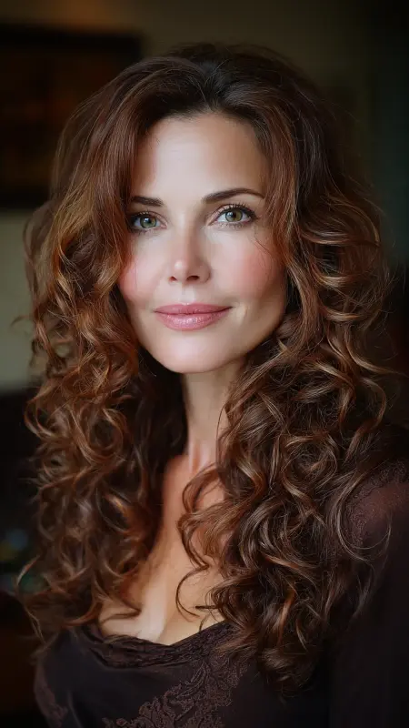 Romantic Long Curls - Long Haircuts For Women Over 40