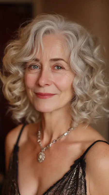Romantic Loose Waves - Hairstyles for 80 year old women