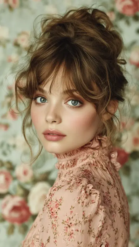 Romantic Permed Pixie with Side-Swept Bangs - Permed pixie hairstyles