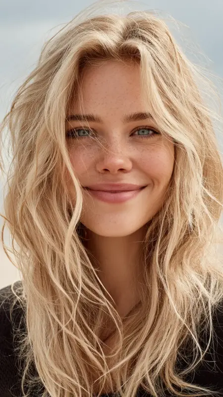 Sandy Champagne Mix - Classy hair color ideas