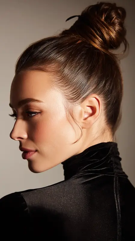Sculpted Top Knot - Glass Hair