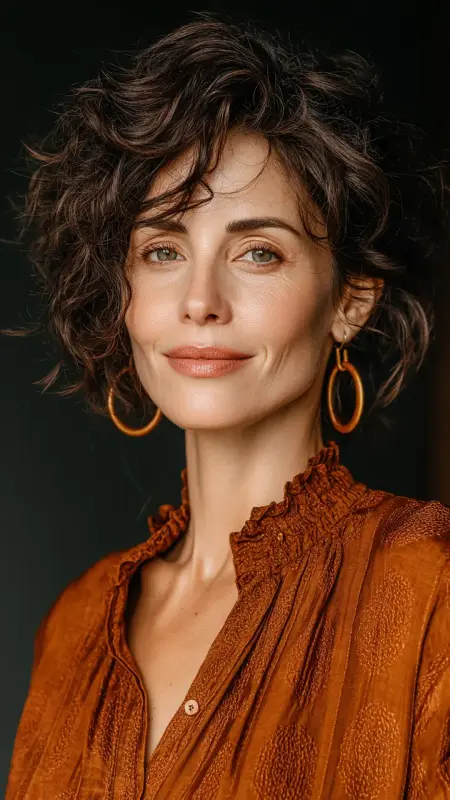 Shag with Curly Layers - Shaggy Hairstyles For Women Over 50