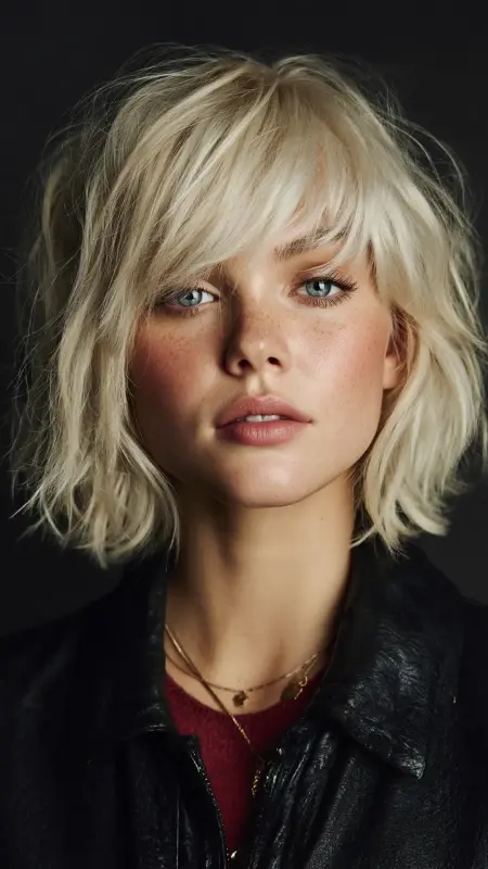 Shaggy Textured Bob - Retro bob hairstyles