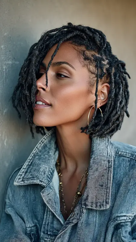 Short Box Braids Bob - Short Haircuts For Black Women Over 50