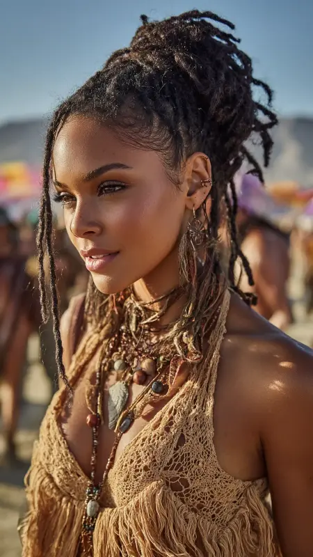 Short Crochet Butterfly Locs -  short crochet hairstyles 