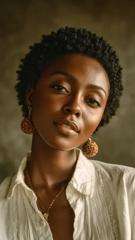 Short Crochet TWA Teeny Weeny Afro -  short crochet hairstyles 