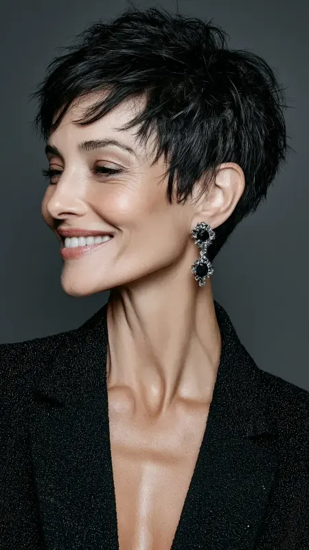 Short Layered Cut with Crown Lift - Haircuts For Women Over 50 With Fine Hair