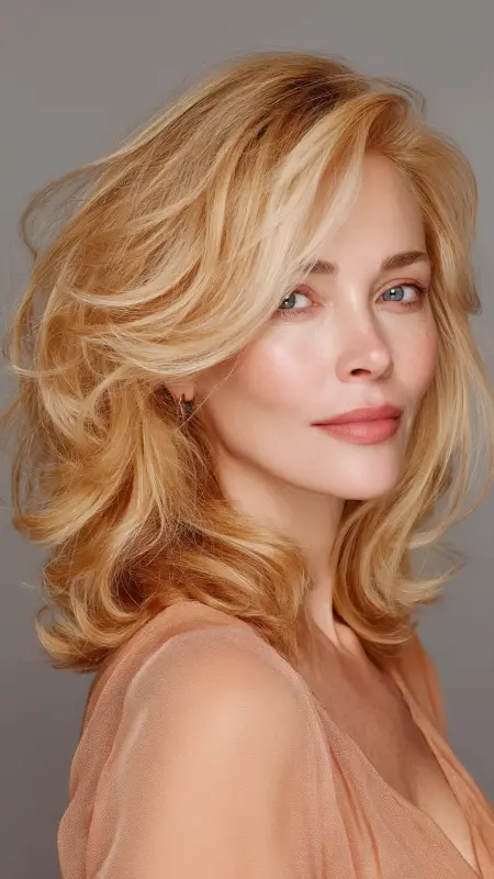 Shoulder-Length Cut with Bouncy Blowout - Shoulder Length Haircuts For Women Over 60