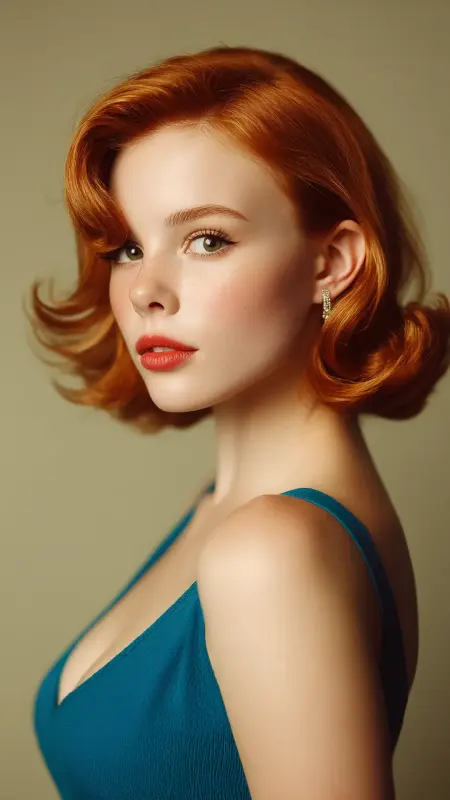 Shoulder-Length Cut with Flipped Out Ends - Shoulder length haircut for round faces