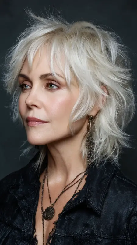 Shoulder-Length Cut with Razor Layers - Medium length haircuts for women over 50