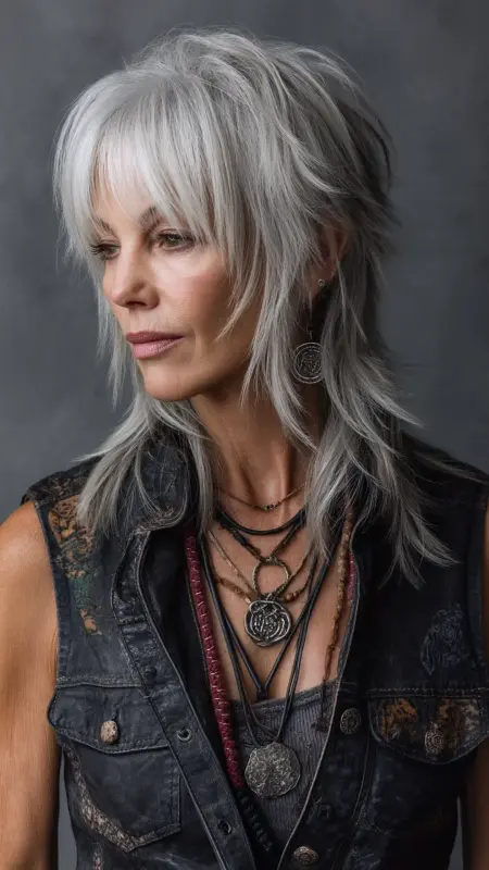 Shoulder-Length Razor Cut - Shoulder Length Haircuts For Older Women