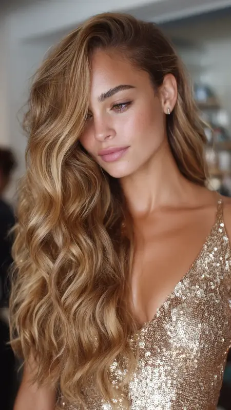 Side-Parted Glam Waves - Timeless haircut