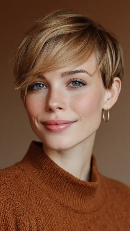 Side-Swept Pixie - Pixie Haircuts For Fine Hair