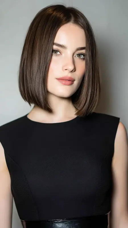 Sleek Mid-Length Cut -  Youthful haircuts 