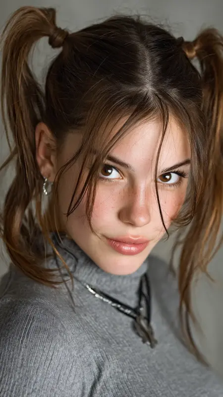 Sleek Pigtails - Y2k haircuts