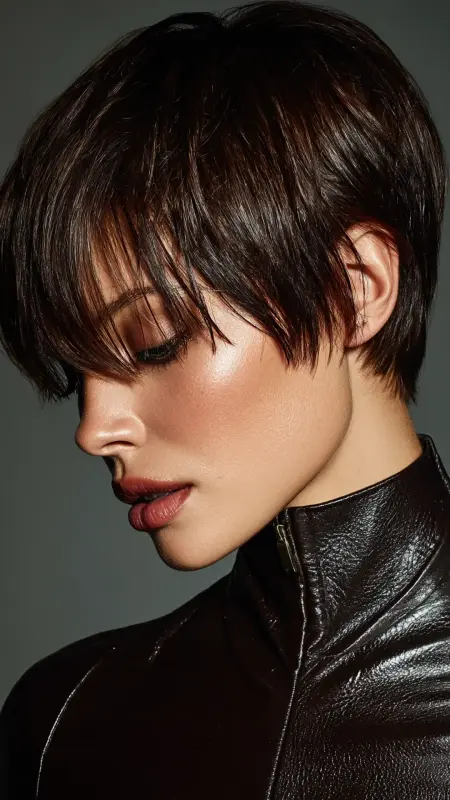 Sleek Pixie Cut - Glass Hair
