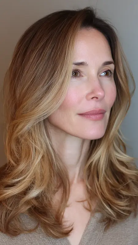 Soft Beige Blonde Ombre - Hair color ideas for women over 50