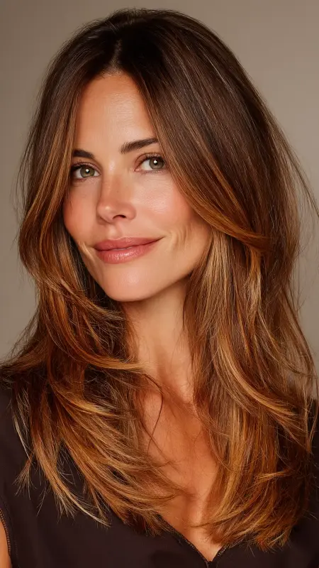 Soft Face-Framing Layers - Long Haircuts For Women Over 40