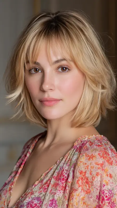 Soft Layered Bob - 50s bob