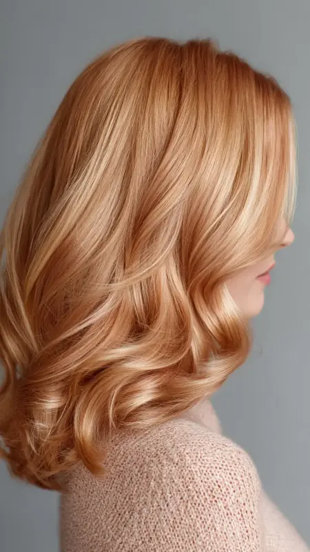 Soft Rose Gold Tint - Hair color ideas for women over 50