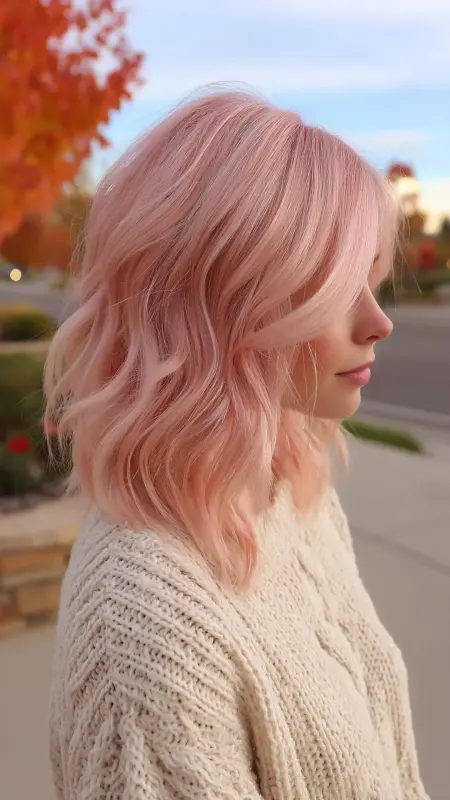 Soft Rose Gold Tint - Low maintenance hair color