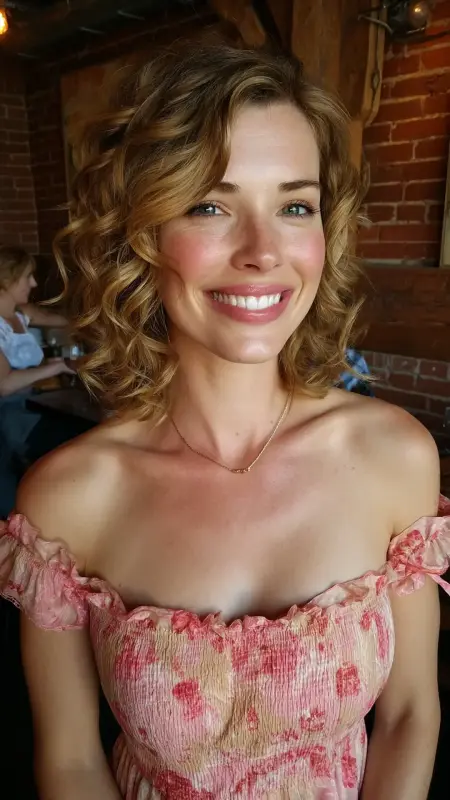 Soft Shoulder-Length Curls - Timeless haircut
