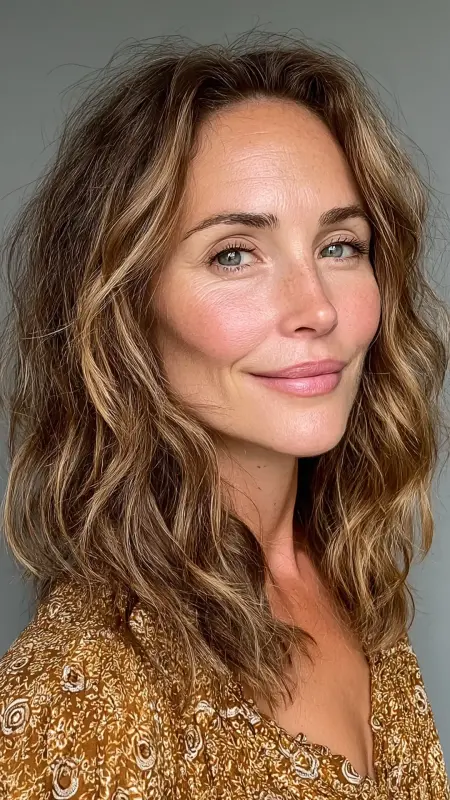 Soft Wavy Lob - Haircuts For Women Over 50 With Fine Hair