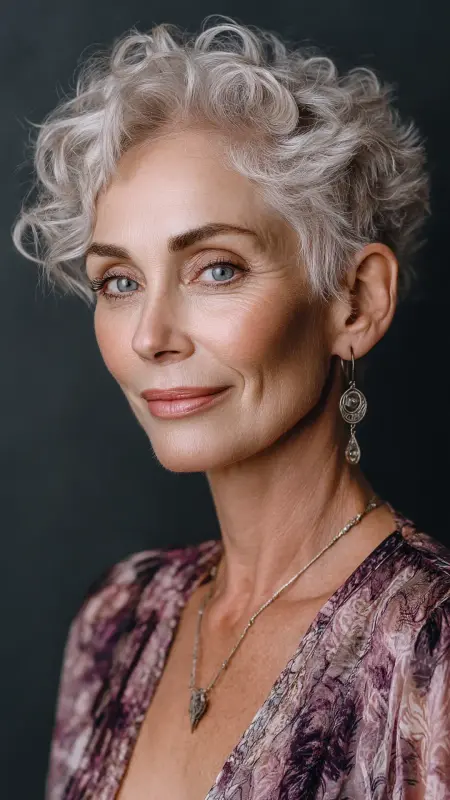 Soft Wavy Pixie - pixie haircuts for women over 60