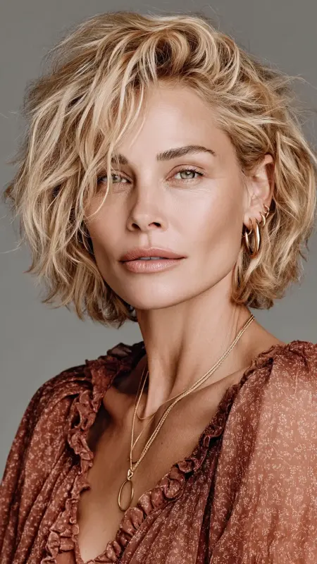 Soft Wavy Shag - Shaggy Hairstyles For Women Over 50