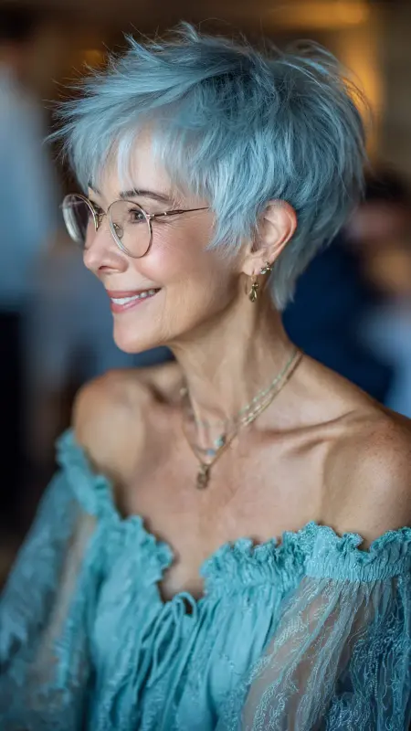 Soft Wispy Pixie Cut - Hairstyles for women over 70 with thinning hair