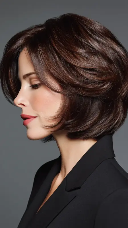 Stacked Bob - Haircuts For Women Over 50 With Fine Hair