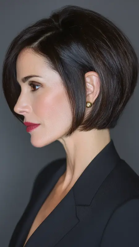 Stacked Bob with Graduated Layers - bob hair styles for women over 50