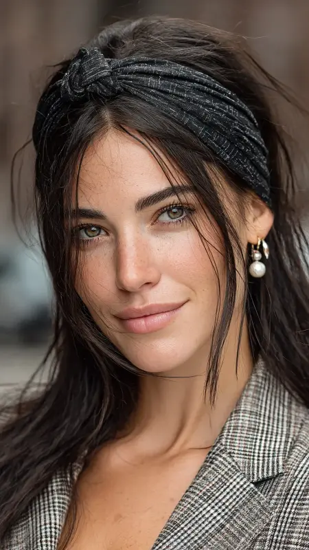 Straight Hair with Sleek Headband - Straight Hairstyles