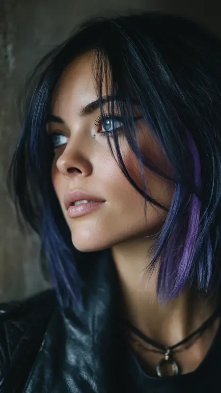 Straight Hair with Underlights - Straight Hairstyles