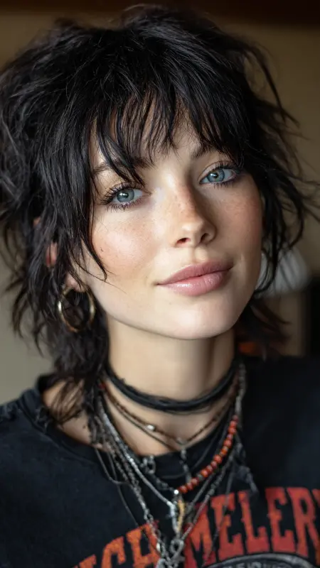 Summer Breeze Shag: Effortlessly Chic Waves - Summer hairstyles for short hair