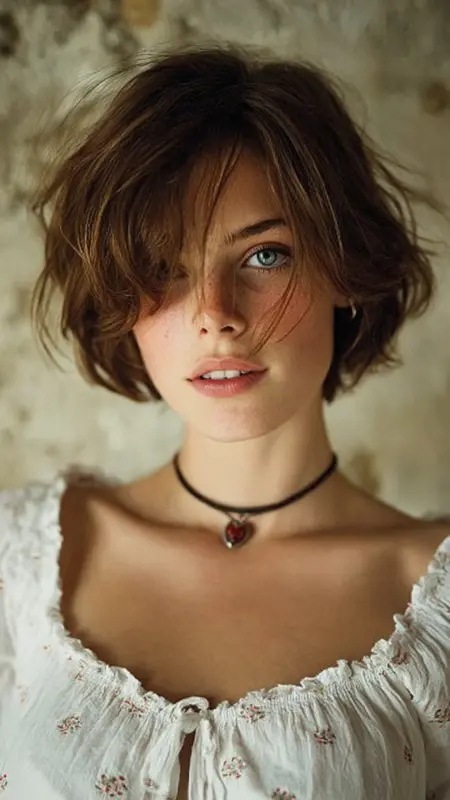 Sun-Kissed Brunette Bob: Your Summer Sway - Summer hairstyles for short hair