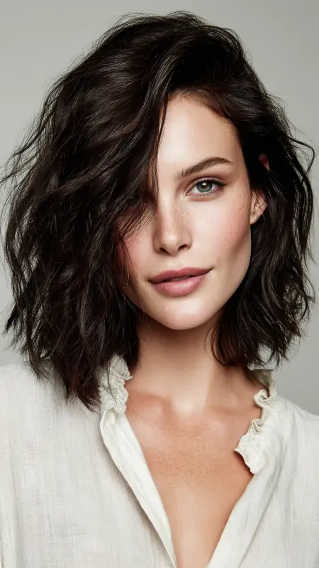 Sun-Kissed Waves: The Effortless Summer Bob - Summer hairstyles for short hair