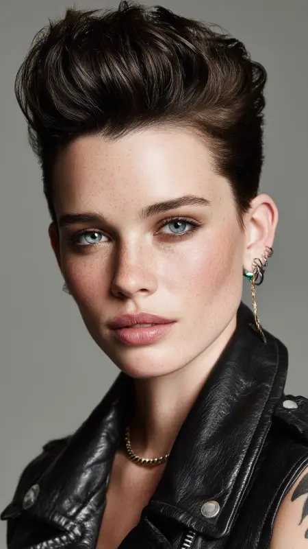 Sky-High Summer Quiff Magic - Summer hairstyles for short hair