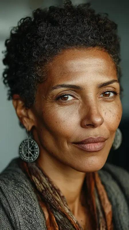 TWA Teeny Weeny Afro - Short Haircuts For Black Women Over 50