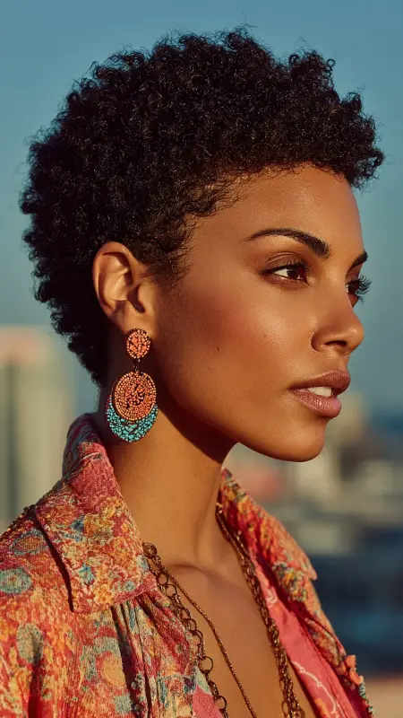 Tapered Afro -  Youthful haircuts 