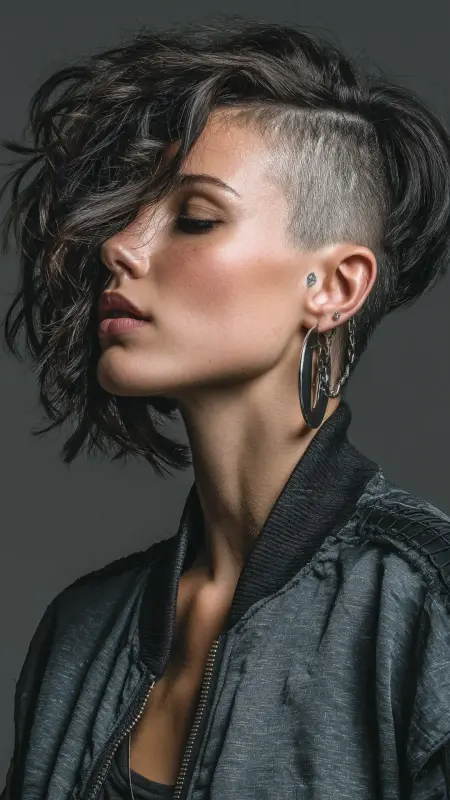 Tapered Inverted Bob with Shaved Nape - Inverted Bob Haircuts For Fine Hair