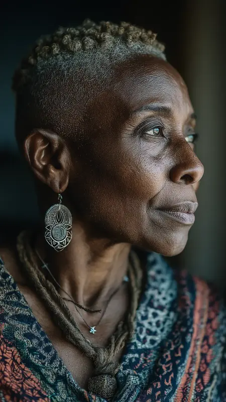 Tapered Natural Cut - Hairstyles For Black Women Over 50