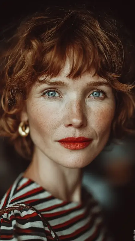 Textured French Bob with Bangs - bob hair styles for women over 50