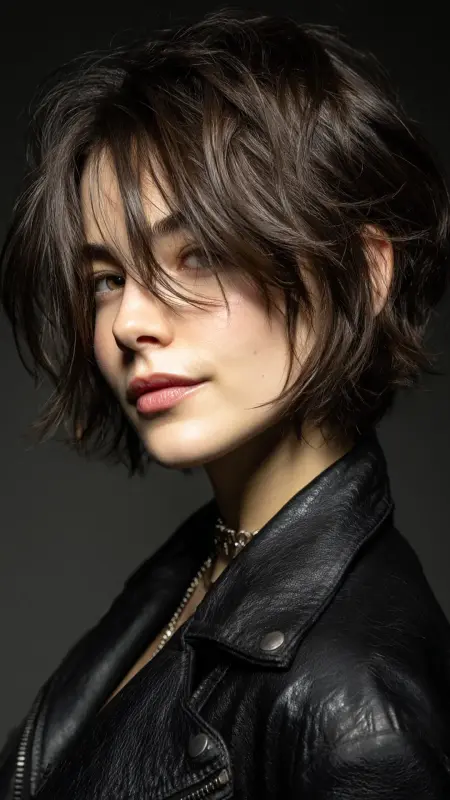 Textured Stacked Bob with Piecey Layers - Stacked Bob Haircut For Fine Hair